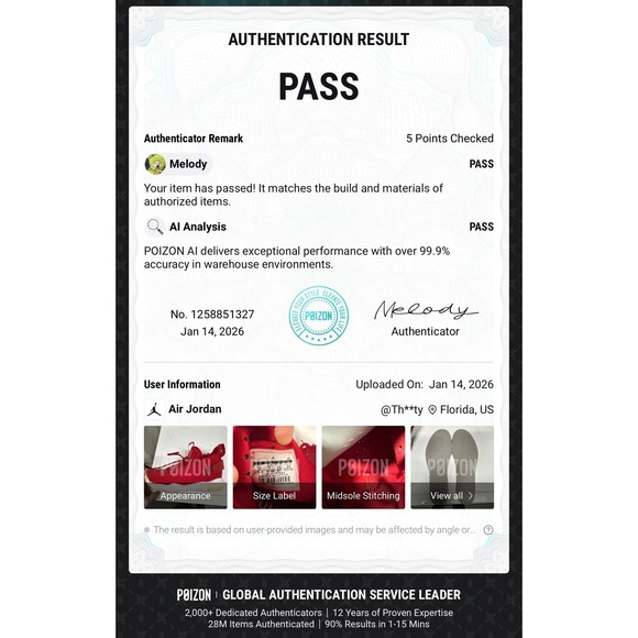 Nike Air Jordan AUTHENTICATED Proto React Red Men's Sneaker Size 10 BV1654-601 - Picture 2 of 10